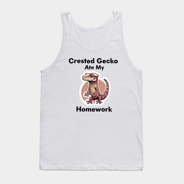 Crested Gecko Tank Top by dinokate